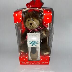 New Vintage OPI Bearing Gifts Teddy Bear Stuffed Animal Holiday Christmas